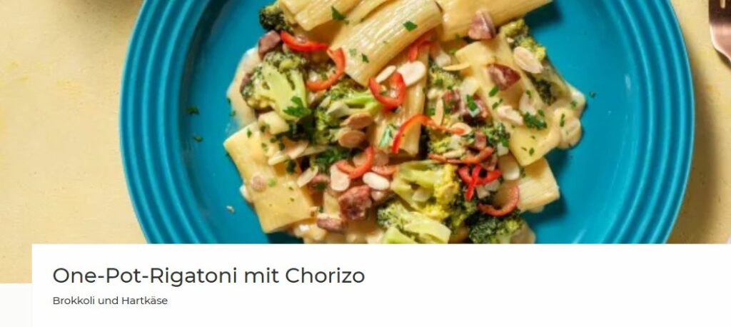 One-Pot-Rigatoni mit Chorizo