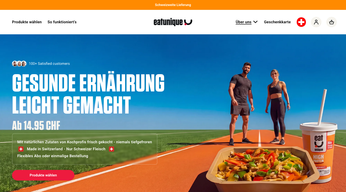 Startseite von Eat Unique mit Preis ab CHF 14.95