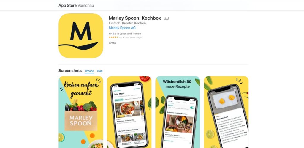 Marley Spoon iOS-App
