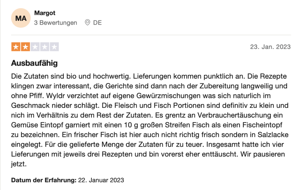 Negative Trustpilot erfahrung wyldr