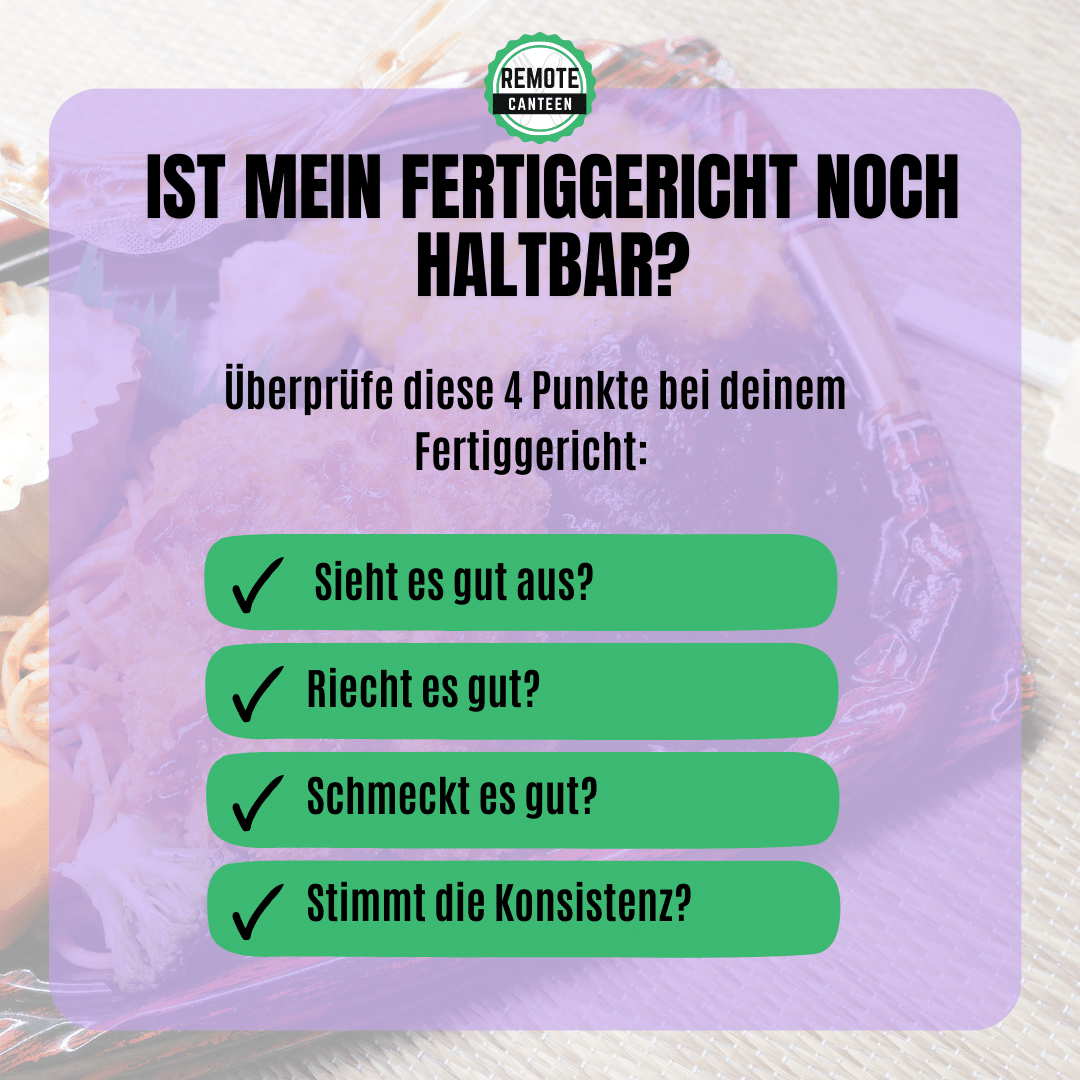 Wie lange sind Fertiggerichte haltbar? (MHD, ungekühlt und tiefgekühlt)