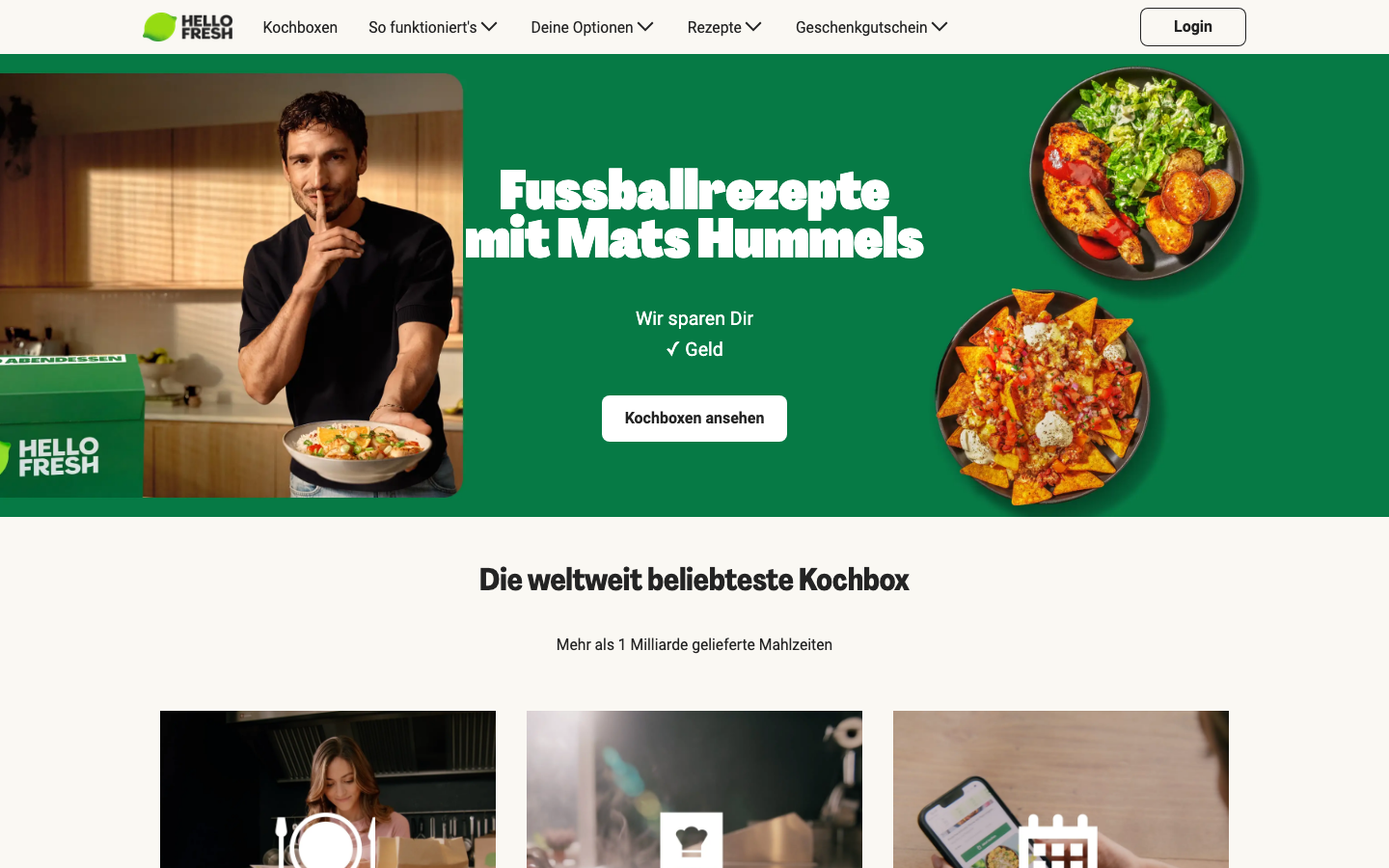HelloFresh Homepage – Kochbox Testsieger für Einsteiger und Paare