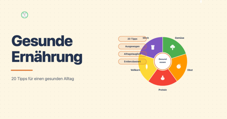 Gesunde Ernährung 20 Tipps für den Alltag