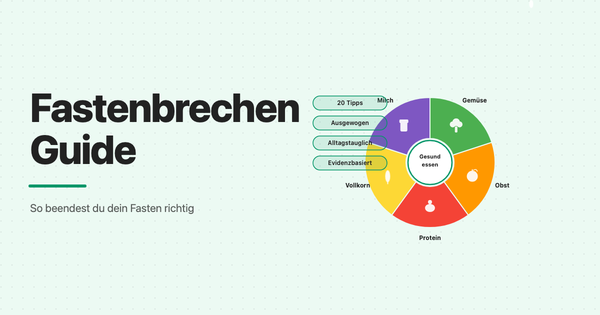 Fastenbrechen: So beendest du dein Fasten richtig