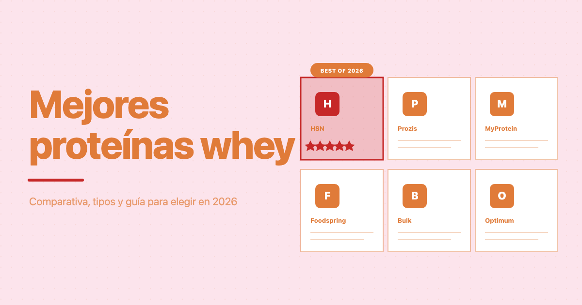 Comparativa de las mejores proteínas whey 2026