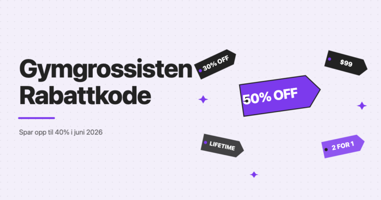 Gymgrossisten rabattkode - spar opp til 40% i juni 2026