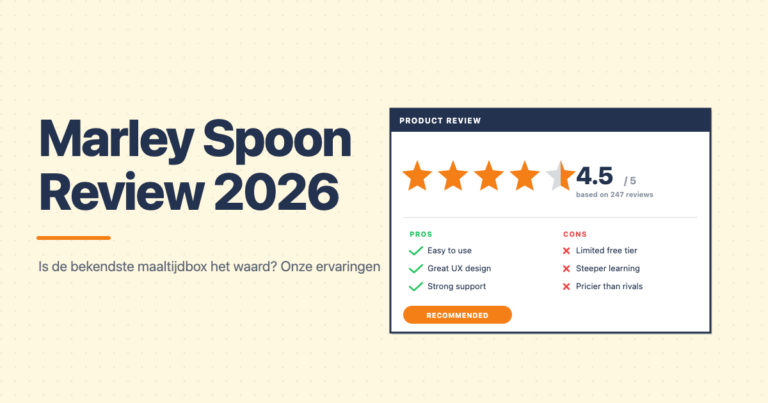 Marley Spoon review en ervaringen - maaltijdbox beoordeling
