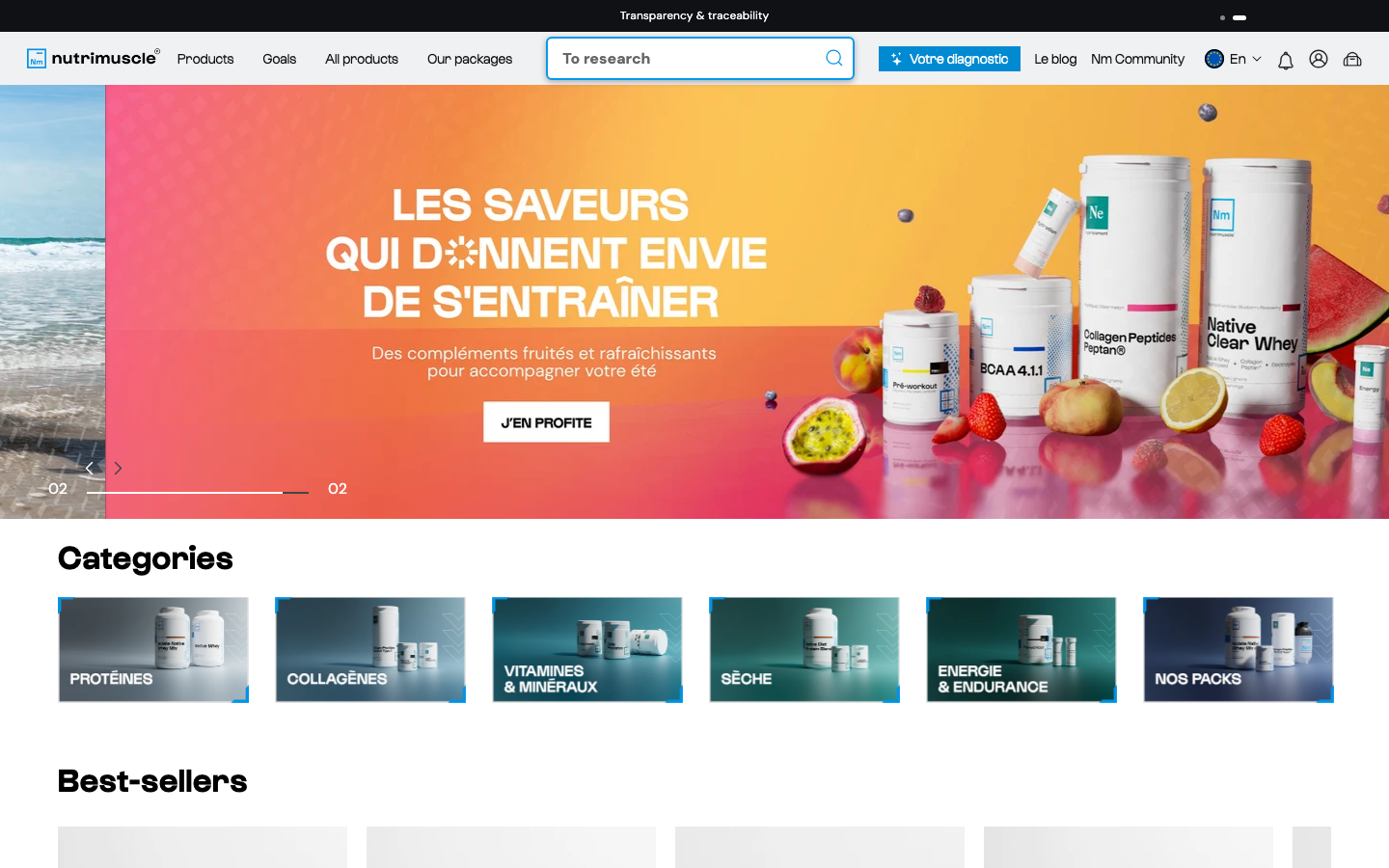 Page d accueil du site Nutrimuscle