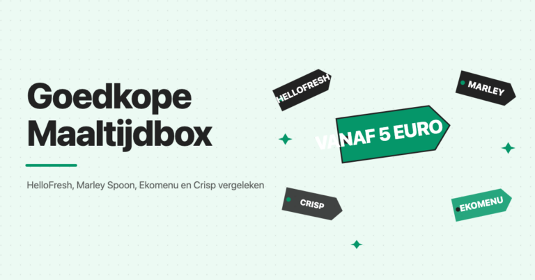 Vergelijking van goedkope maaltijdboxen: HelloFresh, Marley Spoon, Ekomenu en Crisp