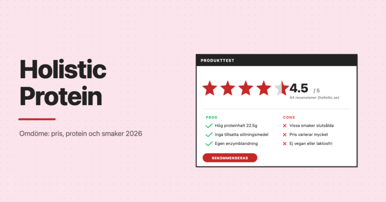 Holistic proteinpulver omdöme, betyg 4.5 av 5, fördelar och nackdelar