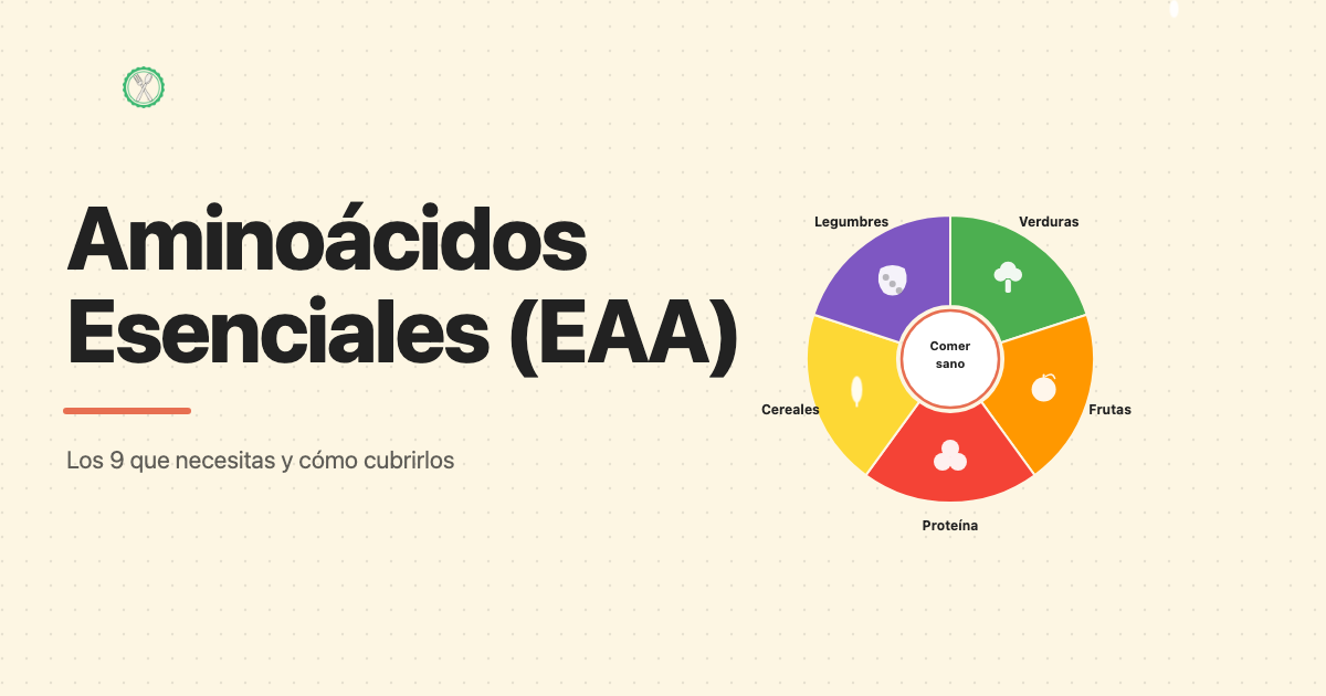 Rueda de grupos de alimentos que aportan aminoácidos esenciales