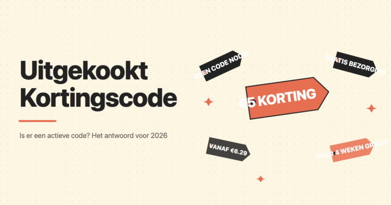 Uitgekookt kortingscode: geen code nodig, automatische korting en Gold-voordelen