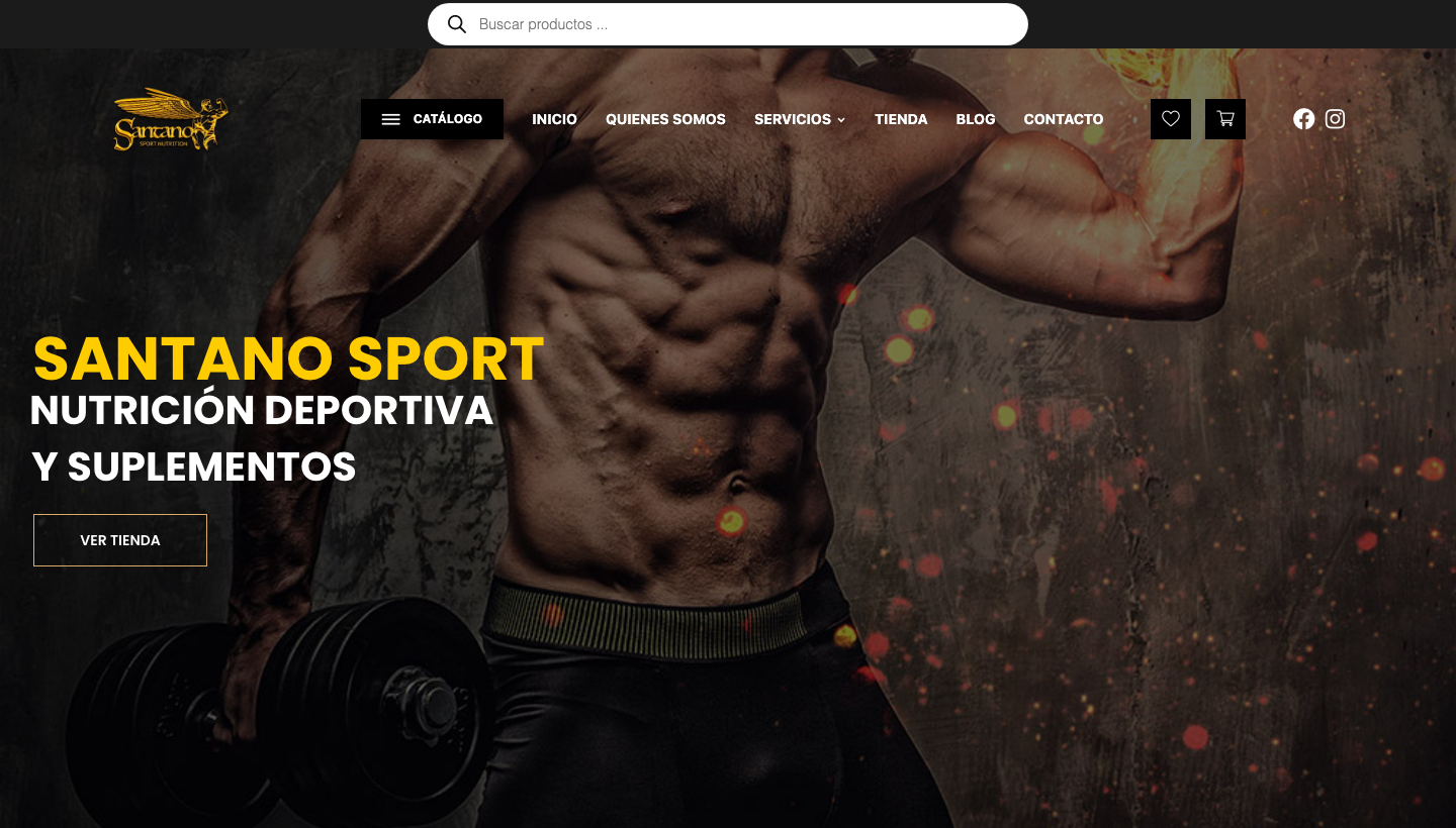 Página de inicio de Santano Sport