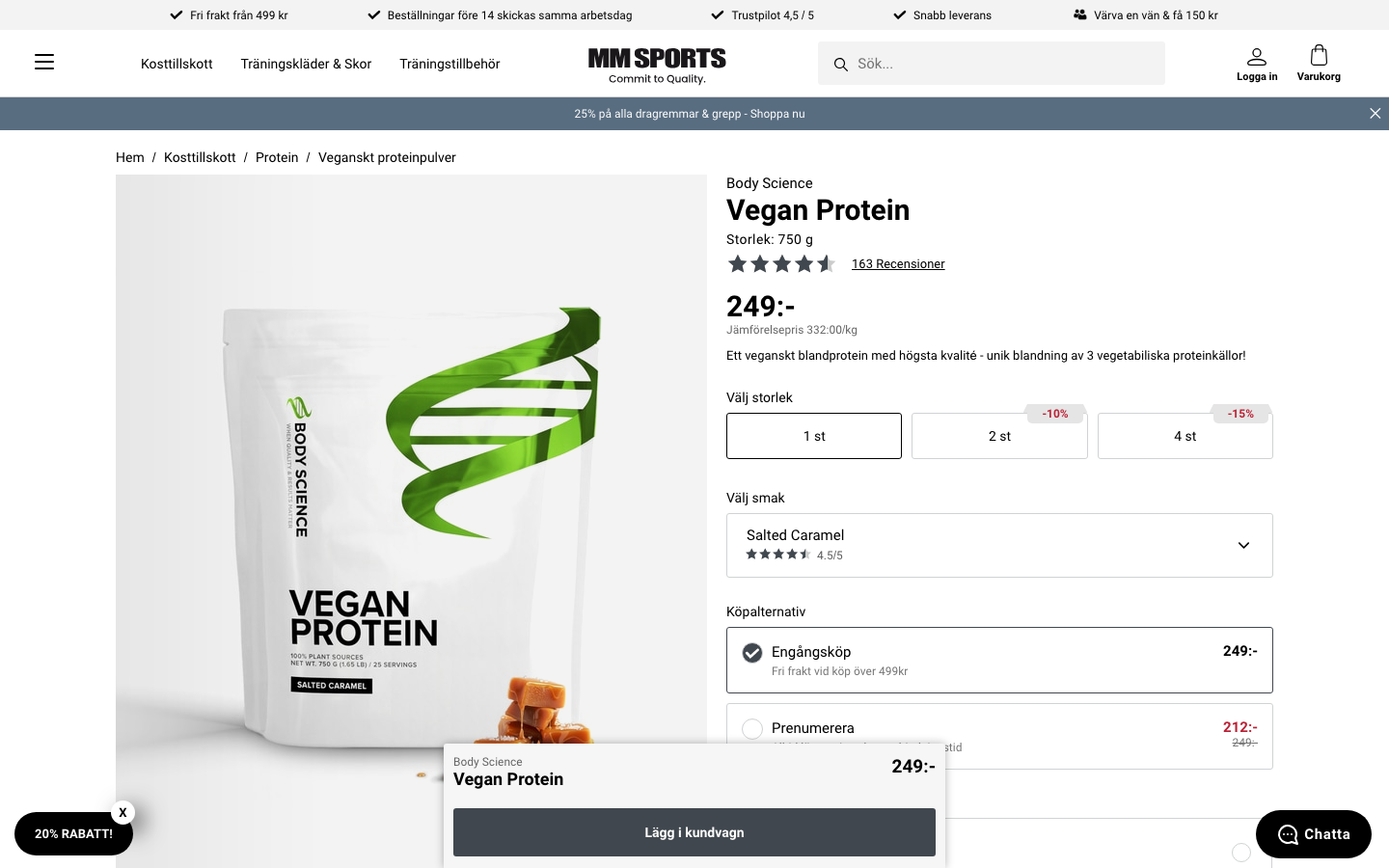 Body Science Vegan Protein hos MM Sports