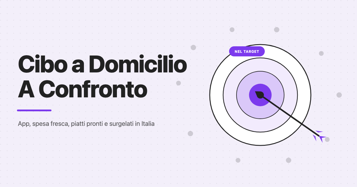 Cibo a domicilio in Italia: app, spesa fresca, piatti pronti e surgelati a confronto