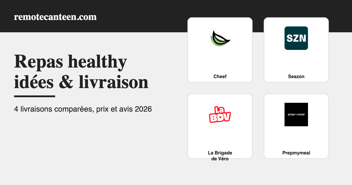 Comparatif Cheef Seazon La Brigade de Vero Prepmymeal