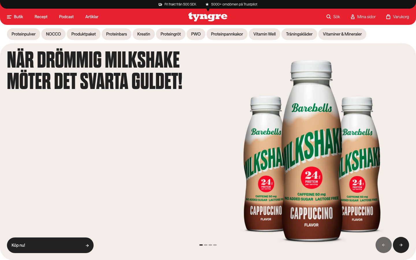 Tyngres startsida